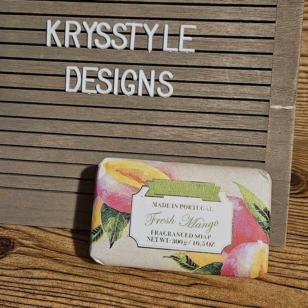 Castelbel Bar Soap Fresh Mango Luxury Portugal Hand Soap large 10.50 oz…